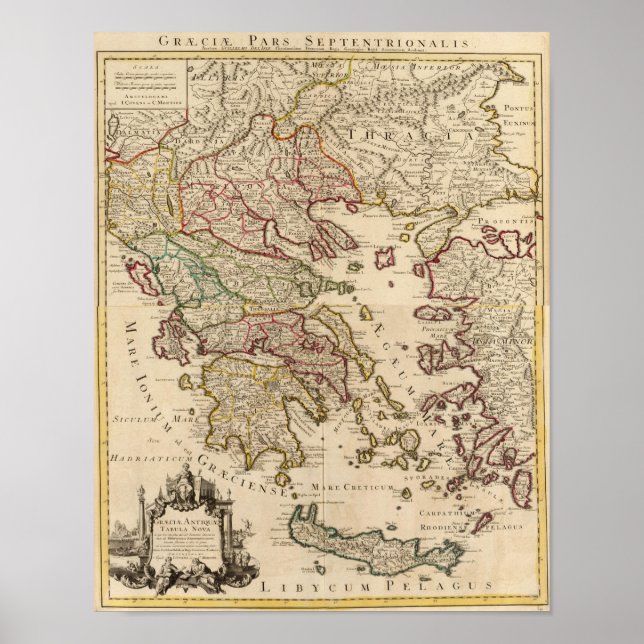 Pôster Grécia e Macedônia (Frente)