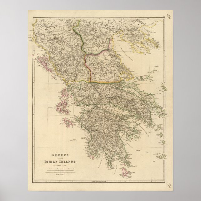 Pôster Grécia, Ilhas Jónicas (Frente)