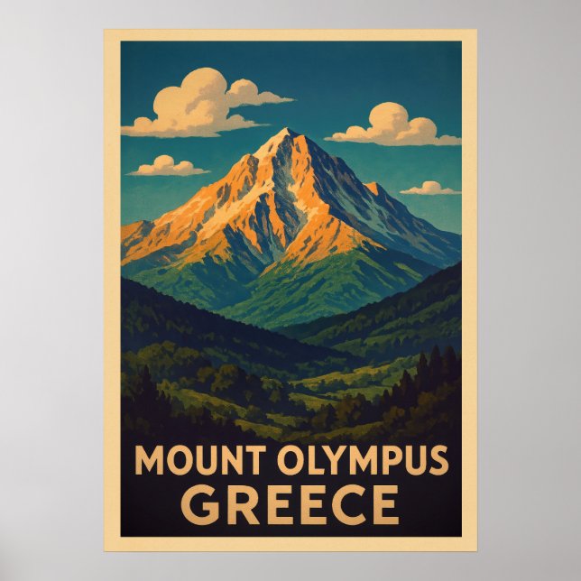 Poster Grécia Monte Olimpo V01 (Frente)