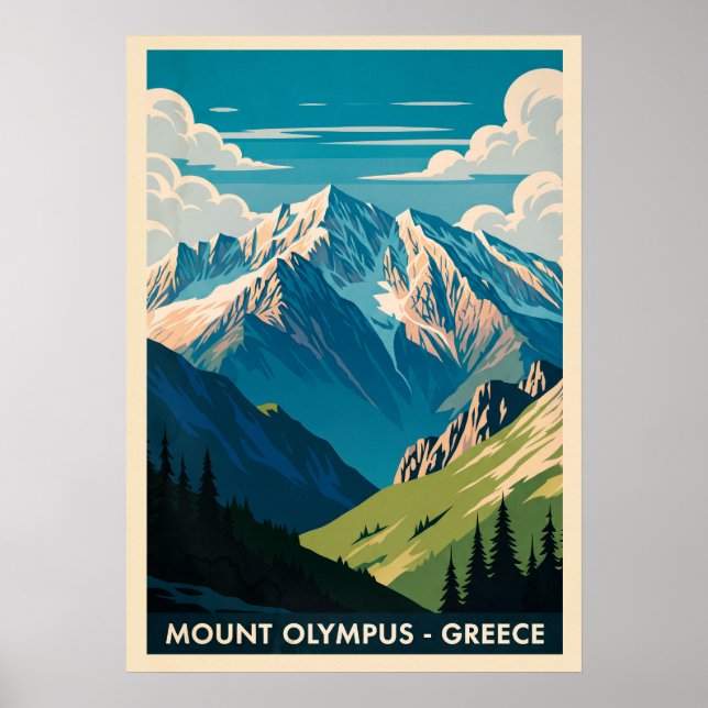 Poster Grécia Monte Olimpo V02 (Frente)