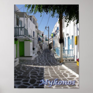Poster Grécia - Mykonos - Chora -