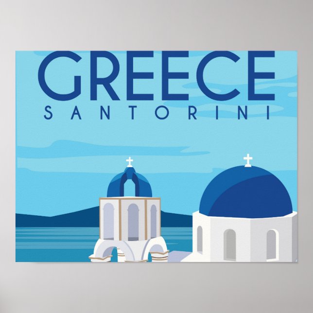 Poster Grécia Santorini (Frente)
