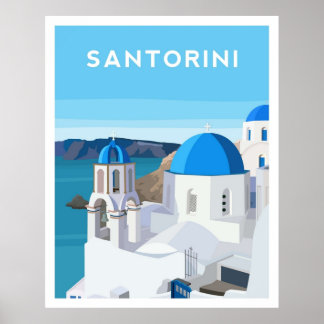 Poster Grécia Santorini