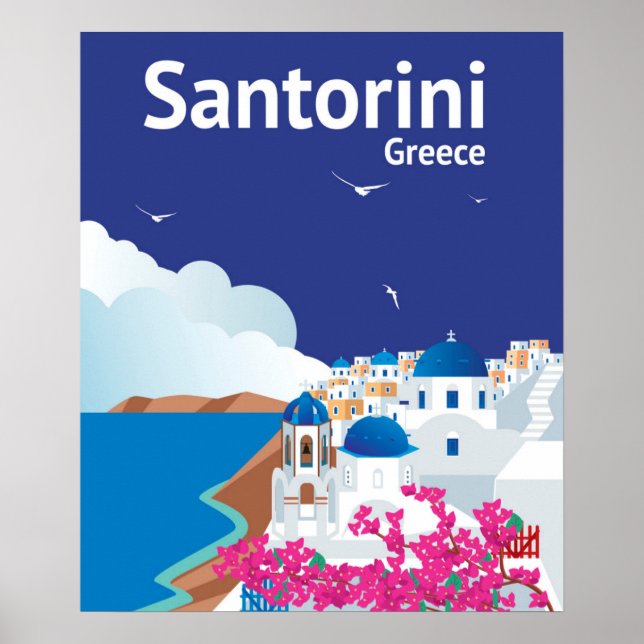 Poster Grécia Santorini (Frente)