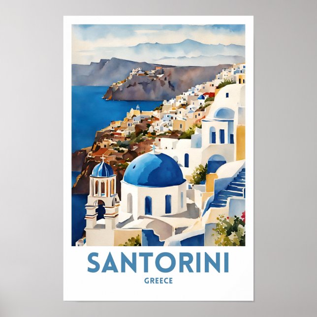 Poster Grécia Santorini (Frente)