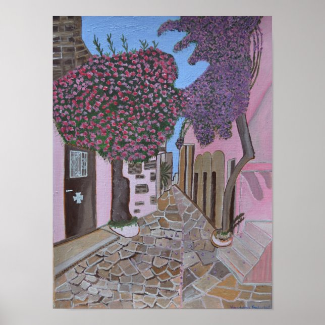 Poster Grécia Santorini 2 (Frente)