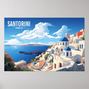 Poster Grécia Santorini   Ilha grega