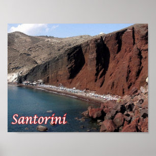 Poster Grécia - Santorini - Thera - Thira -