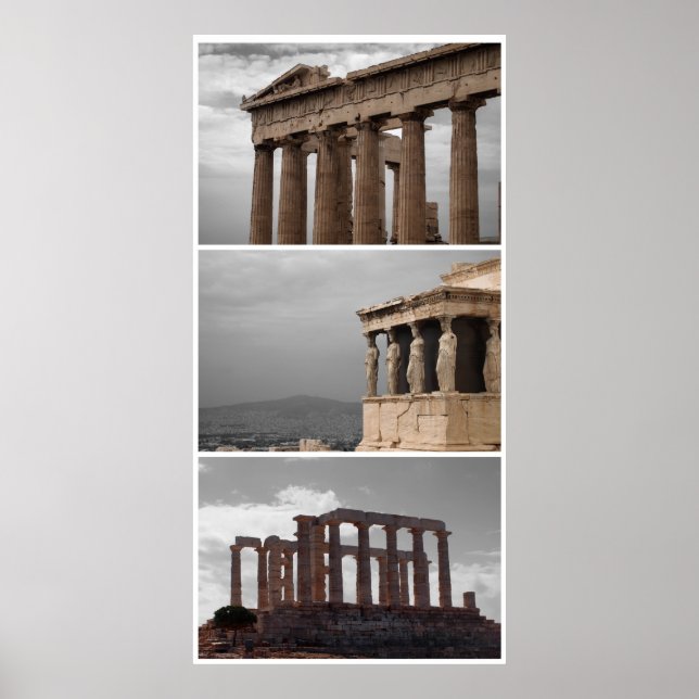 Poster Grécia triplo (Frente)
