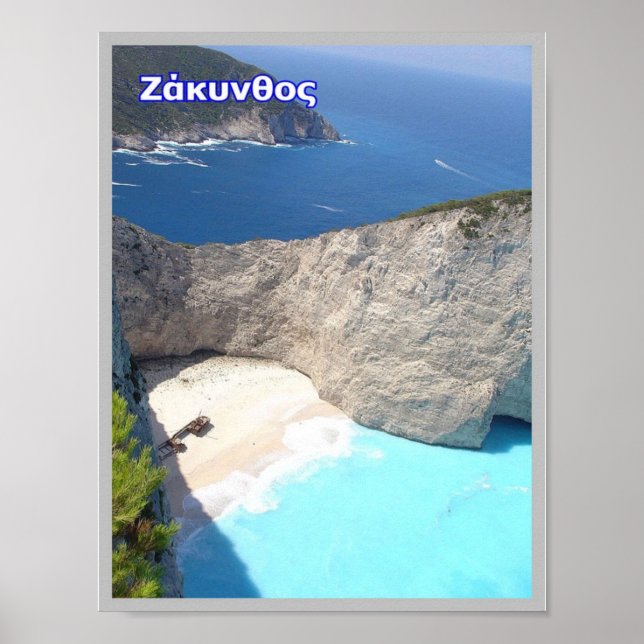 Poster Grécia - Zakynthos - Zante - (Frente)