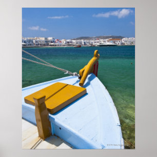 Poster Greece, Cyclades Islands, Mykonos, Fishing boat