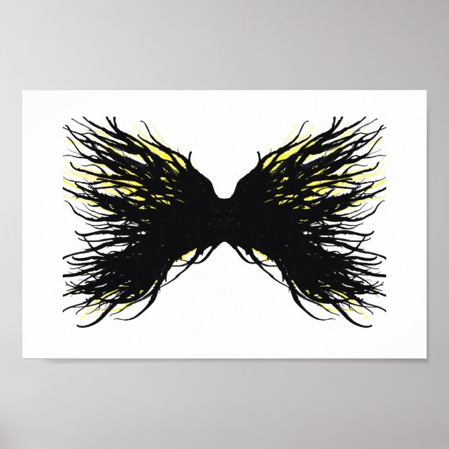 Poster Greed Abstract 7 Deadly Sins Alcohol Ink Art (Frente)