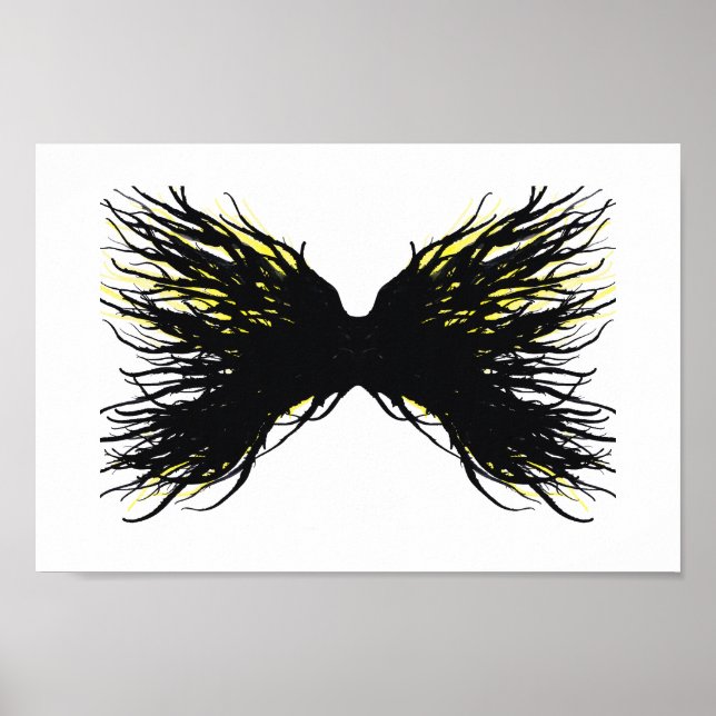 Poster Greed Abstract 7 Deadly Sins Alcohol Ink Art (Frente)