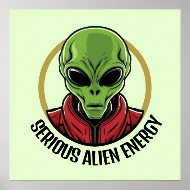 Poster Green Alien (Frente)