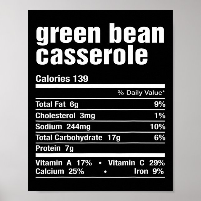 Poster Green Bean Cerole Engraçada Ação de Graças Mat de  (Frente)