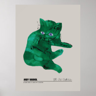 Poster Green Cat
