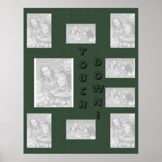 Pôster Green Collage - Futebol