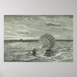 Poster Green falls into the sea (1871)