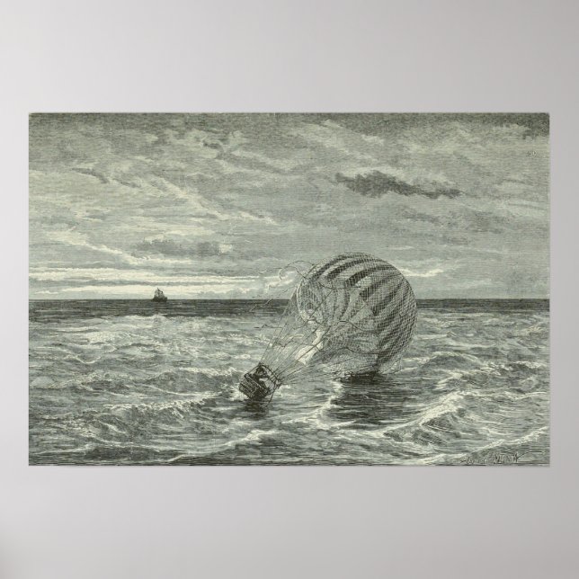 Poster Green falls into the sea (1871) (Frente)