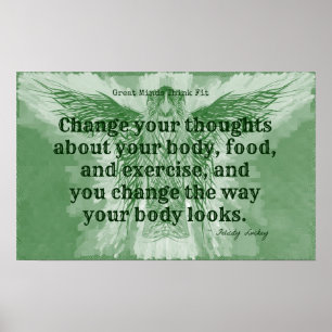 Poster Green Fitness Angel!
