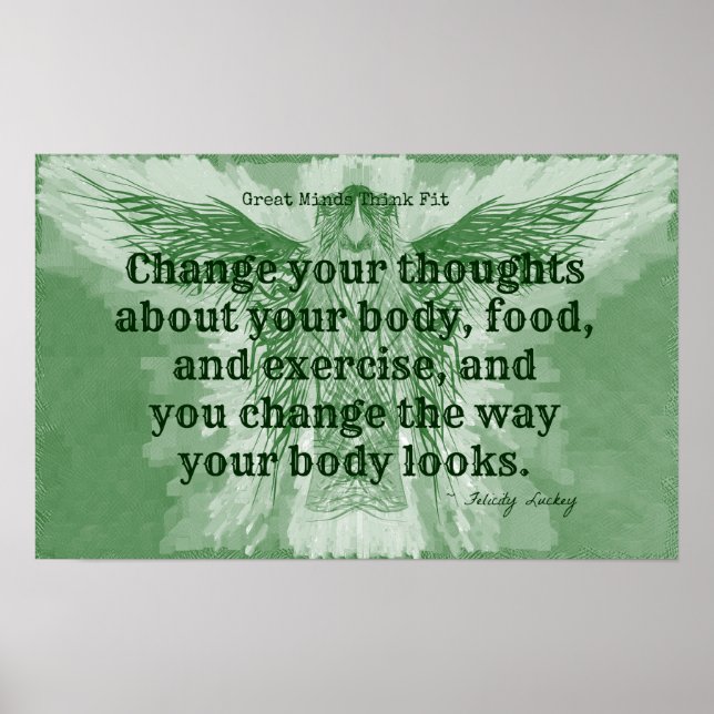 Poster Green Fitness Angel! (Frente)
