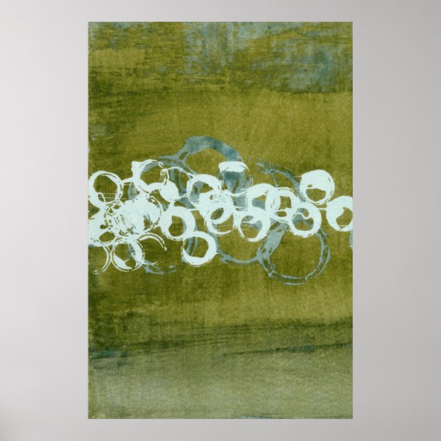 Pôster Green Orbs I (Frente)