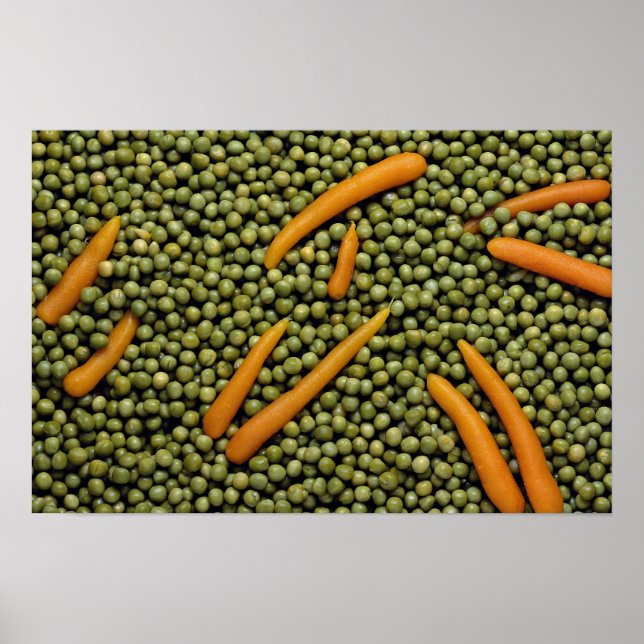 Poster Green peas and carrots (Frente)