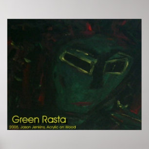 POSTER GREEN RASTA