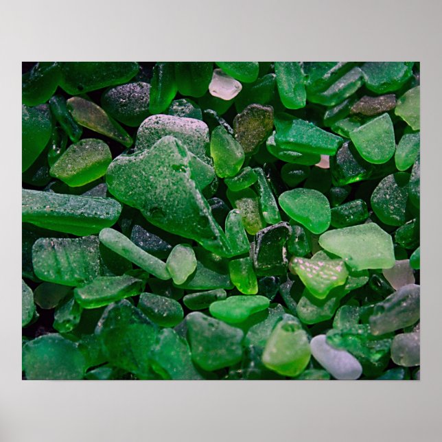 Pôster Green Seaglass (Frente)