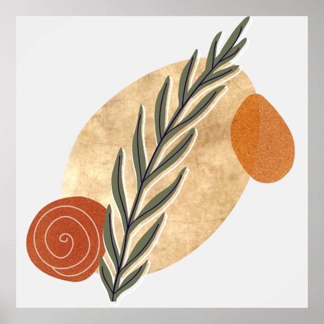 Poster Green Stalk Boho (Frente)