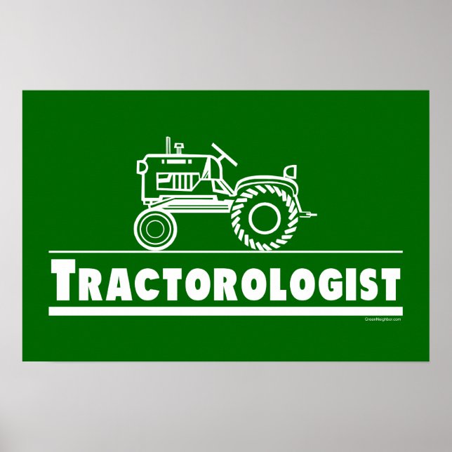 Poster Green Tractor Ologist (Frente)