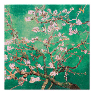 Pôster Green Van Gogh Almond Blossoms