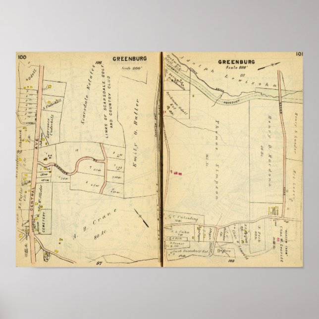 Pôster Greenburg, Nova Iorque 6 (Frente)