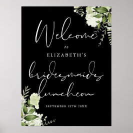 Poster Greenery Bridesmaids Luncheon - Sinal de Boas-vind