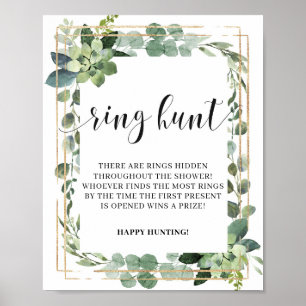 Poster Greenery Folaige Eucalyptus Ring - Sinal de Jogo