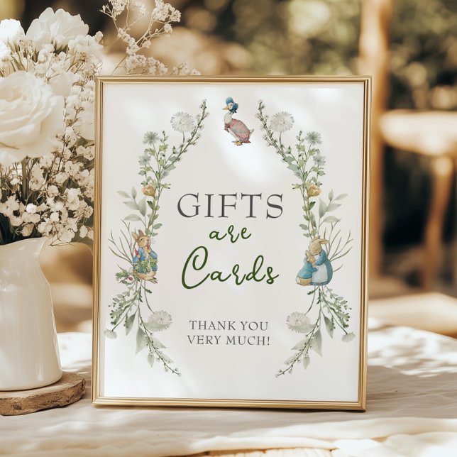 Poster Greenery Peter Rabbit Wildflower Gifts and Cards (Criador carregado)