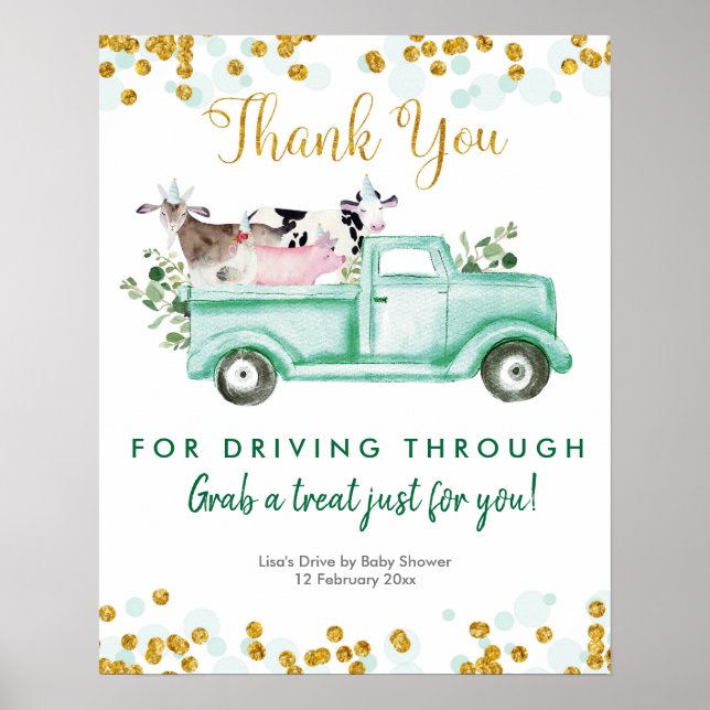 Poster Greenery Safari Drive por Sinal do Partido (Frente)