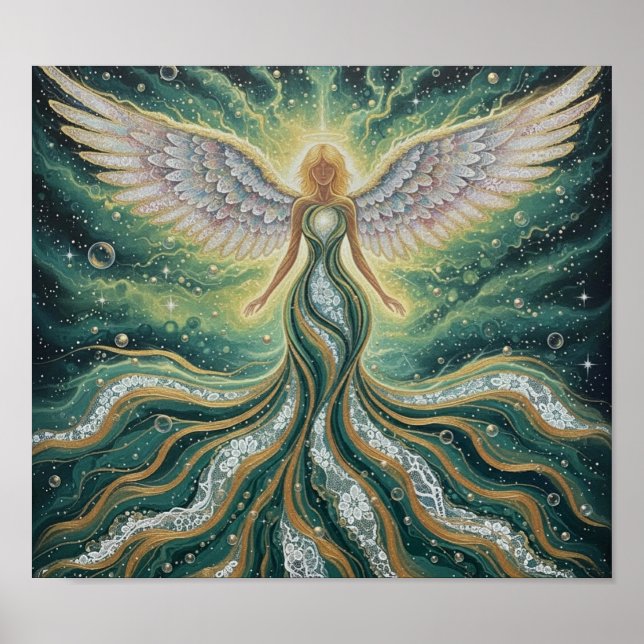 Poster GreenGoldMysticAngel (Frente)