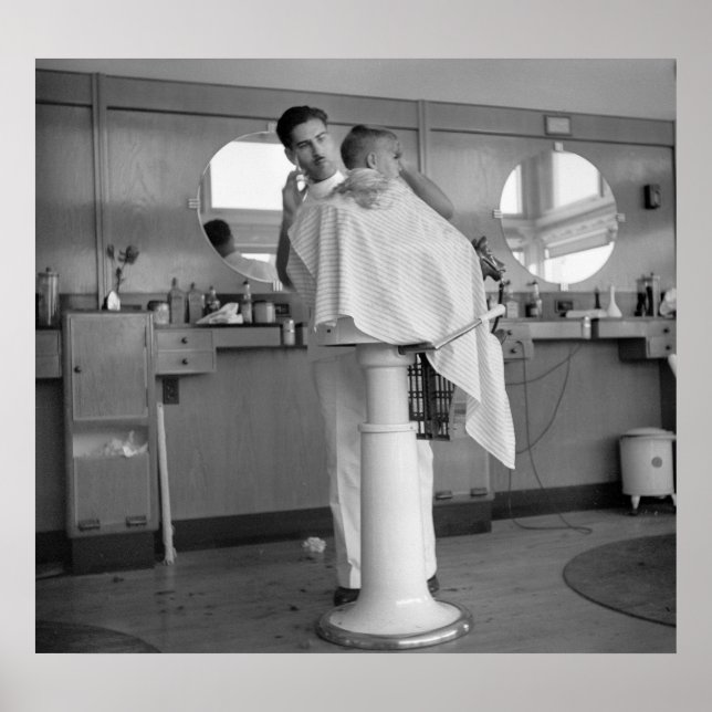 Poster Greenhills, Ohio Barbershop, anos 30 (Frente)