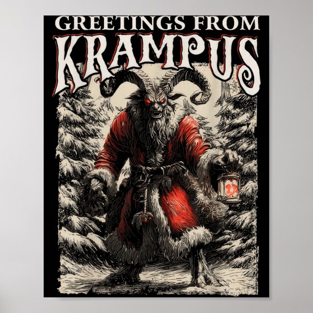 Poster Greetings From Ss Vom Krampus Festive Horror Chris (Frente)