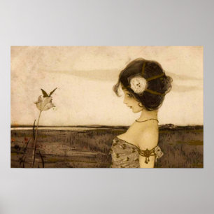 Poster grego do Virgin do vintage