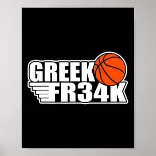 Poster Grego Fr&# k Bysketbyll Milwaukee Freak Geek