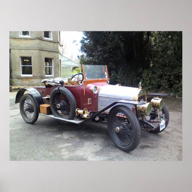 Poster Gregoire Phaeton, Veterano carro francês. (Frente)