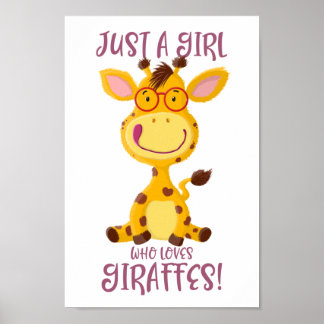 Poster Gregor Giraffe - Apenas Uma Menina Que Ama Girafas