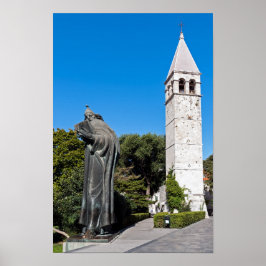 Poster Gregório da estátua Nin em Split - Dalmácia, Croác