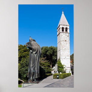 Poster Gregório da estátua Nin em Split - Dalmácia, Croác