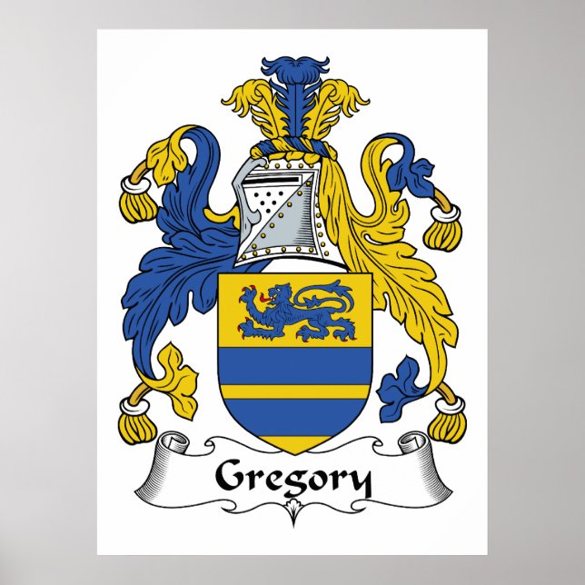 Pôster Gregory Family Crest (Frente)