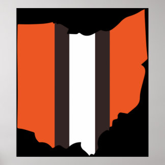 Poster Grelha Cleveland Browns Ativa