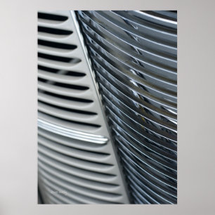 Poster grelha cromática de carro clássico