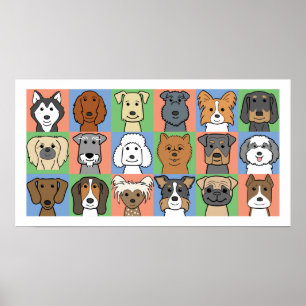 Poster Grelha de Cães